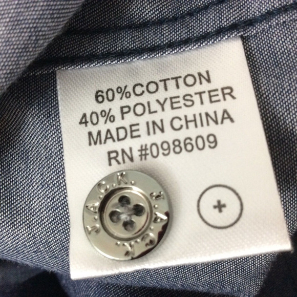 ❌SOLD❌Men's "Jack" Blue Denim look silver button - Picture 3 of 3